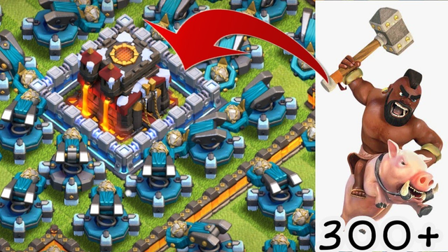 Scattershot Full base Vss Max Hog rider strategy atteck || Coc Funny video ||clash of clan