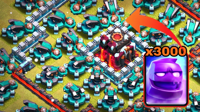 Pink Golem Vs scattershot troll atteck || Coc Funny video ||clash of clan