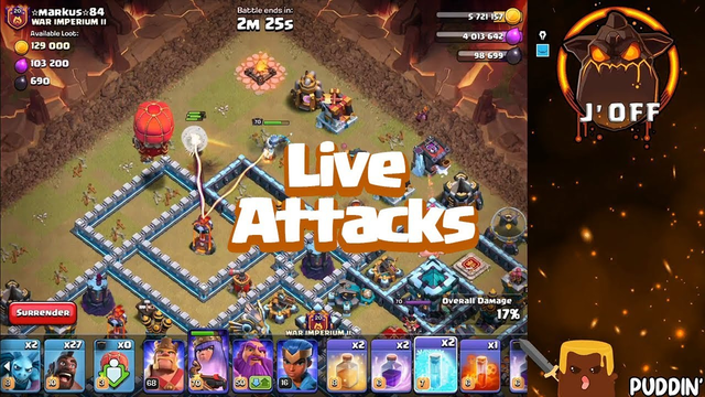 How to Practice Clash of Clans | Live War Attacks in J' Off | TH13 Live Attacks | Clash of Clans