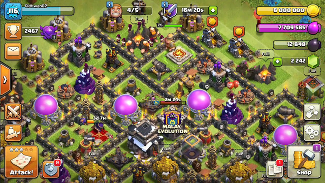 Clash Of Clans- How to farm dark elixir without your Queen in Town Hall 9?