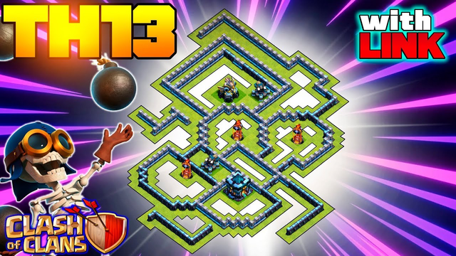 *CRANK* NEW Best Town Hall 13 (TH13) Base 2020 with Copy Link - TH13 War Base - Clash of Clans #68