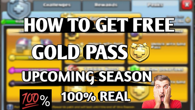 HOW TO GET FREE GOLD PASS ? NEW SEASON.... CLASH OF CLANS
