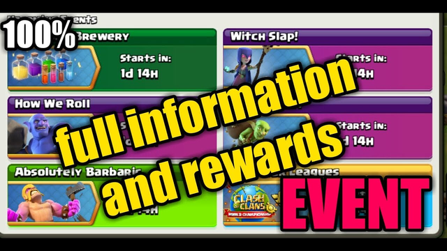 #COC UPCOMING NEW EVENTS | FULL INFORMATION AND REWARDS | CLASH OF CLANS | 2020