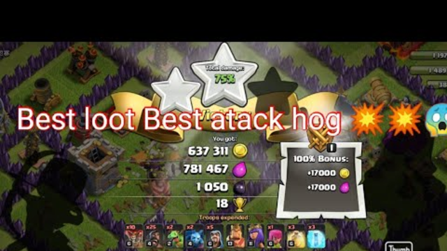 Town hall 9 Best hog atack / clash of clans