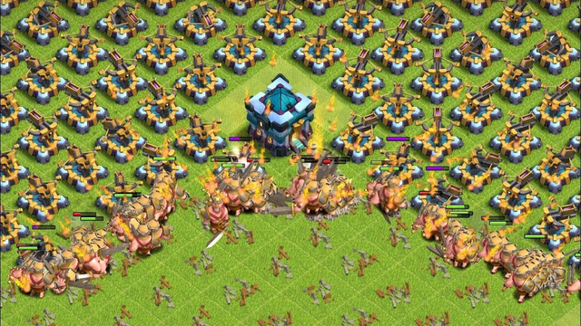 150 BARBARIAN KINGS VS Full Max XBOW Base | Clash Of Clans Private Server