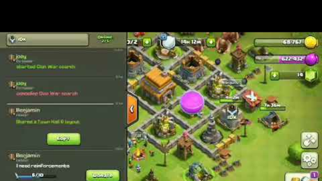 Making a base in clash of clans
