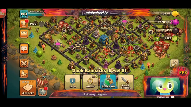 It been a long time I didn't play Clash of clans let play again