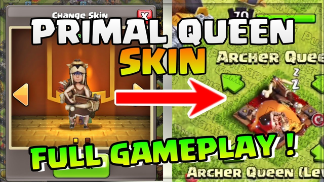 The Primal Queen Skin Available Now | Full Gameplay | Clash Of Clans Season challenges | 2020