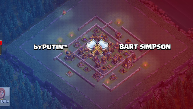 Builder Hall9 byPUTlN -VS- BART SIMPSON Clash of clans