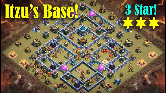 Clash of Clans : How to Triple ITZU'S new base! : Queen Charge Hybrid