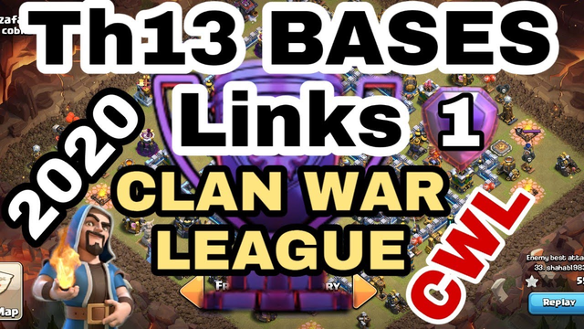TOP 10 TH13 INTZ CWL WAR Bases + Link - Clash of Clans 2020
