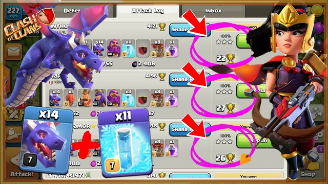NEW STRATEGY!! NEW TH12 Dragon Freeze Strategy 2020 | 14 Dragons + 11 Freeze Spell Army Attack | COC