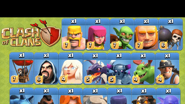Clash of Clans - Funny Attacks with 1 of Every Single Max Level Troop