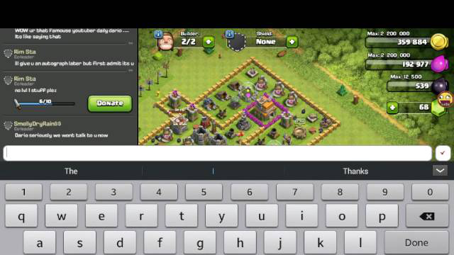 Trolling people on clash of clans