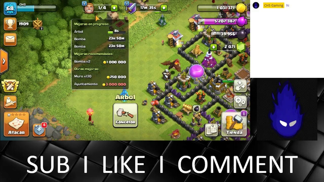 Clash of Clans live attacks th8
