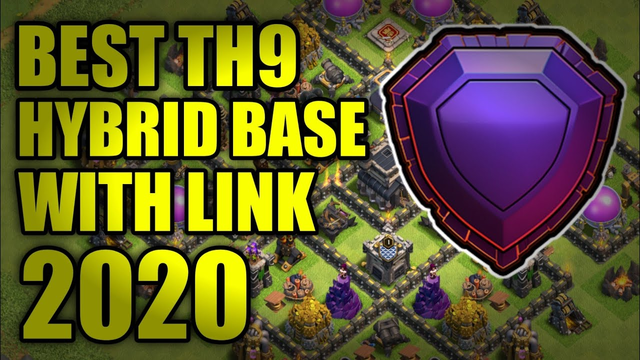 Best Th9 Hybrid Base With Link | Trophy/Farming Base 2020 | Clash Of Clans