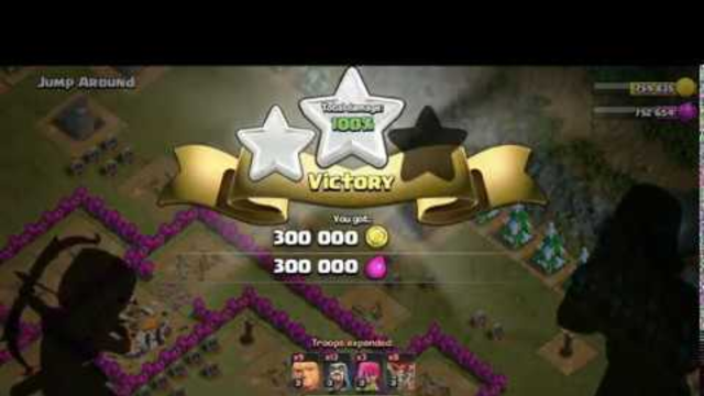 Clash Of Clans single player  JUMP AROUND
