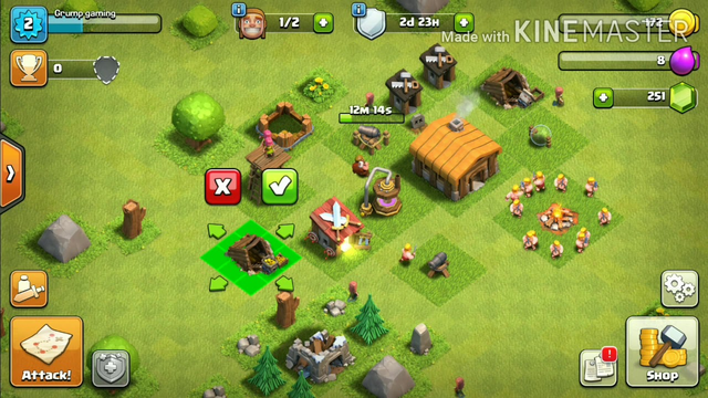 Playing clash of clans part1