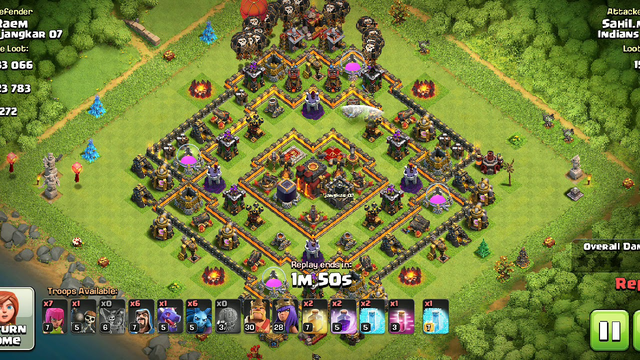 Clash of can #coc #airattack #king #queen #op