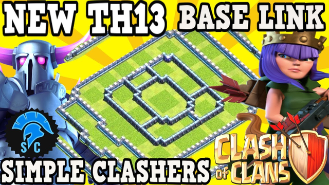 Best TH13 Legend Base With link & replays 2020 Th13 New Push Base Design COC #SimpleClashers