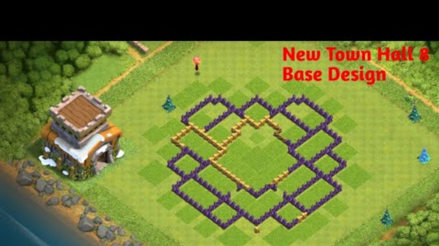 My New Base Design. Town Hall 8 Let's Play| Clash Of Clans |