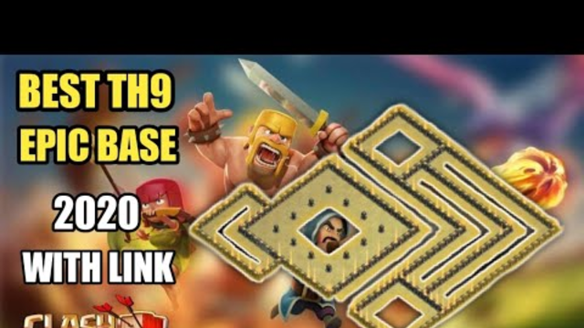 Best Th9 Hybrid Base Layout With LINK 2020 | Trophy/Farming Base l Clash Of Clans