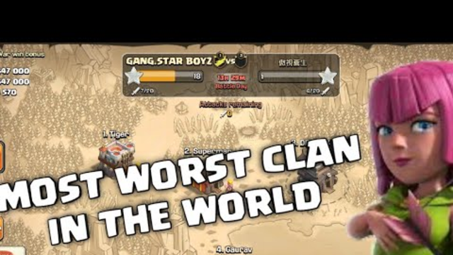 Most worst clan in the world...clash of clans