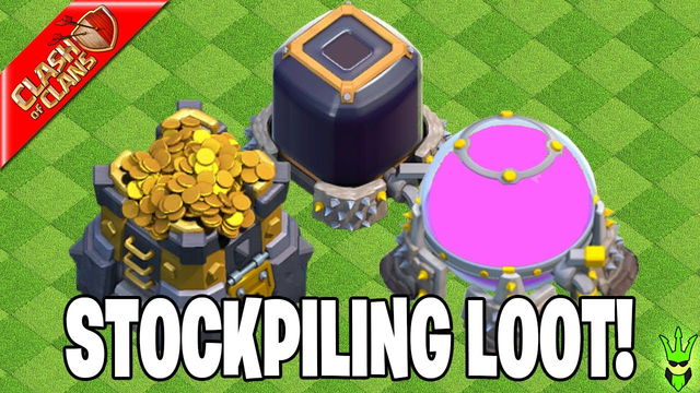 STOCKPILING LOOT FOR MY RUSHED BASE! - Clash of Clans
