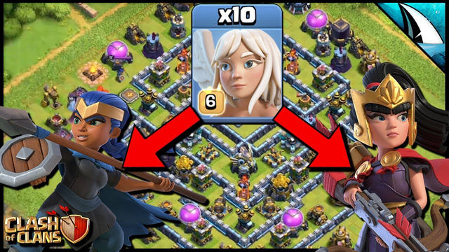 Healer Charge with 2 Heroes! First time trying this attack strategy | Clash of Clans