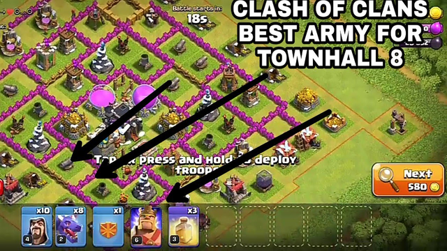 BEST ARMY AND ATTACK FOR TOWNHALL 8 | CLASH OF CLANS | KOSHUR GAMER 2.0
