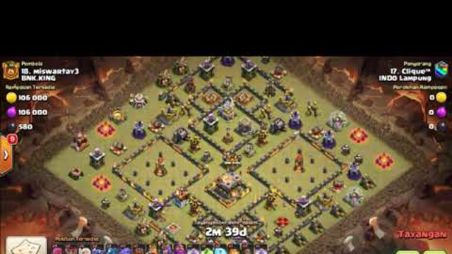 INDO LAMPUNG VS BNK.KING||CLASH OF CLANS INDONESIA