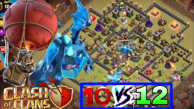 most heroine attack// Clash of Clans//10Vs12 attack Clash of Clan