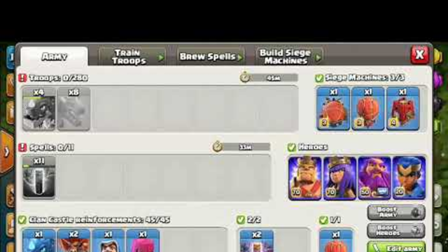 pushing trophy in clash of clans #1