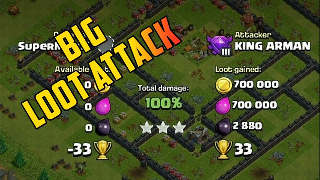 BIG LOOT ATTACK CLASH OF CLANS GAME PLAY 2020 #1 | TRG GAME PLAY