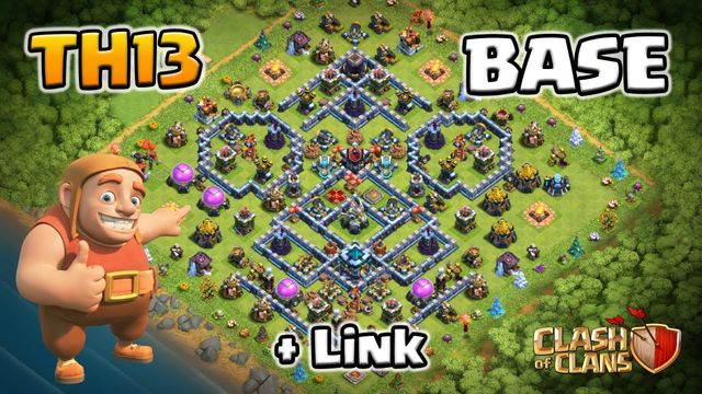 UNBEATEN | TH13 Base Layout with Link | War + Legend | Clash of Clans