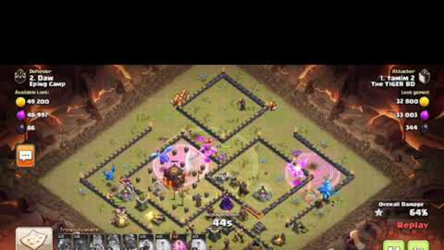 NEW 2020!! Destroyer army attack popular base--Electro dragon + rage spell(CLASH OF CLANS)