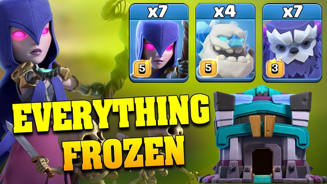 NEW TOWN HALL 13 ATTACK STRATEGY - EVERYTHING FROZEN= TOO STRONG | TH13 War Attack | Clash of Clans