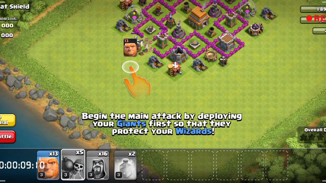 Meat Shield - Clash Of Clans Attack Tutorial.