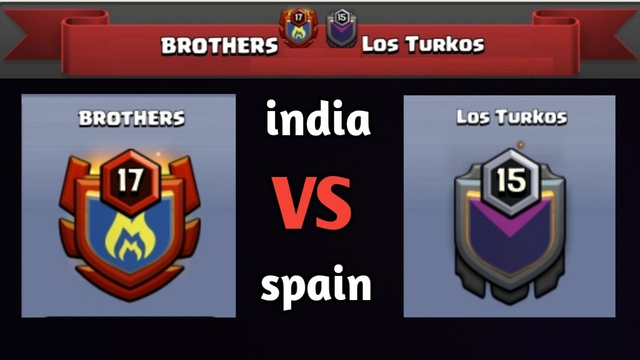 India vs spain th13 clan war (clash of clans india)coc