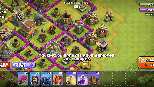 Je monte crystal lll sur clash of clans
