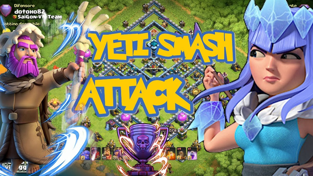 YETI vs MAX TOWN HALL 13! Yeti Smash Attack Strategy  Clash of Clans Zar madleskij and arancin[a]