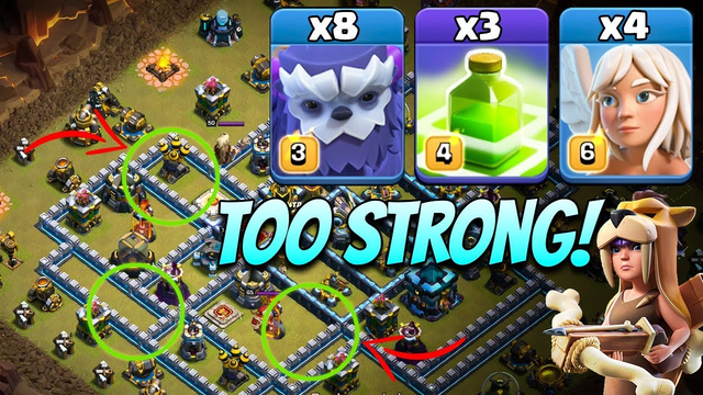 *CRAZY* Yeti Jump Strategy Simple 3 Star ANY Town Hall 13 (TH13) Base | Clash Of Clans