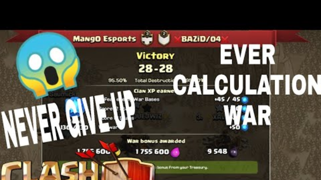 NEVER GIVE UP !!! EVER IN CLASH OF CLANS