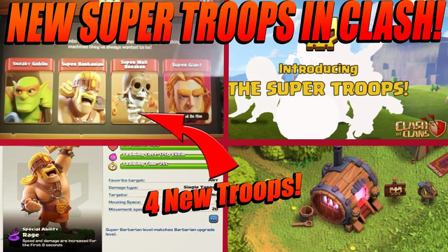 NEW CLASH OF CLANS SUPER TROOPS! | THE NEW SUPER BARBARIAN | Clash of Clans Spring 2020 UPDATE NEWS!