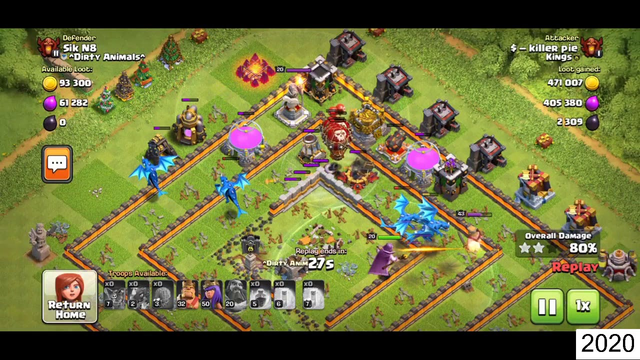 Clash of Clans TH11 EDRG attack | TH11 Edrg attack with 3 star