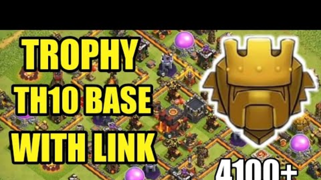 Best Th10 Hybrid Base With Link || Trophy/Farming Base 2020 || Clash Of Clans