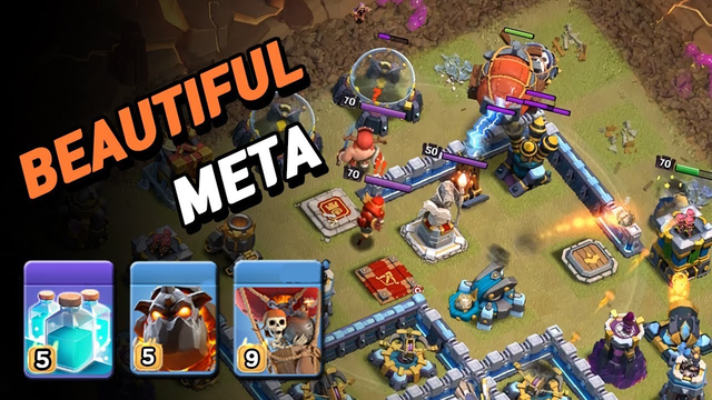 Beautiful LavaLoon + Clone Spell TH13 Attack 3Stra Strategy Townhall13 Clash of Clans COC