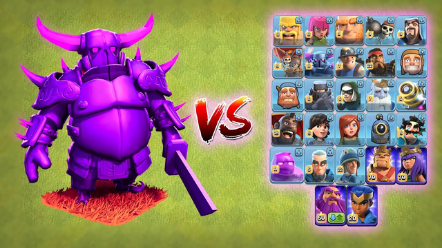 New Level 8 Pekka vs All Max Troops | Clash of Clans | *Overpowered Pekka* | NoLimits