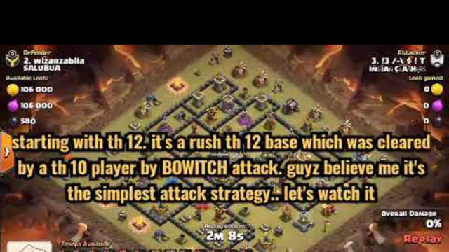 Clash of clans townhall 7,9,10,11,12 attack strategies in one video..