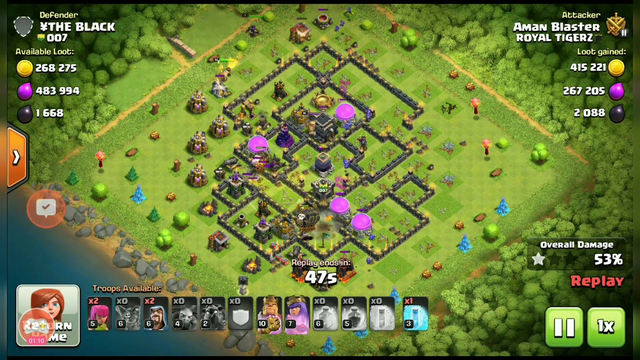 3 Star Lavaloonion Attack at TH9 Maxx Base | Clash of Clans 2020 | 3 Star Attack